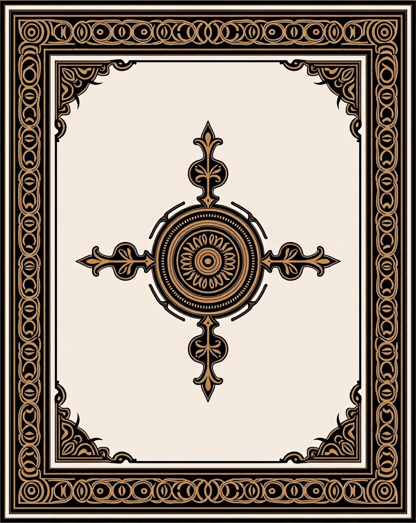 Classic Ornate Geometric Pattern Rug