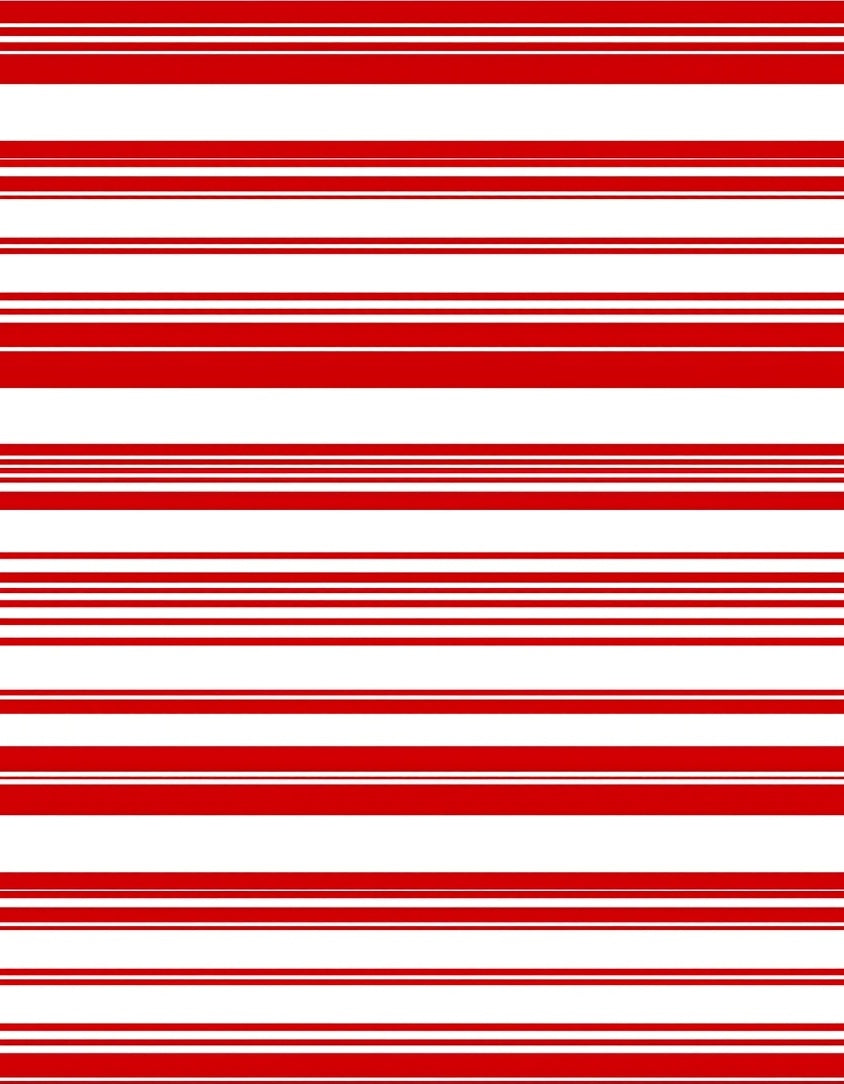 Red White Stripe Pattern Design Rug