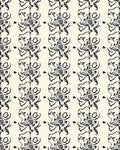 Abstract Black Cream Organic Stripes Rug