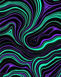 Trippy Swirling Abstract Lines Rug