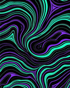 Trippy Swirling Abstract Lines Rug