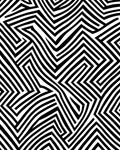 Black White Abstract Optical Illusion Rug