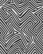 Black White Abstract Optical Illusion Rug