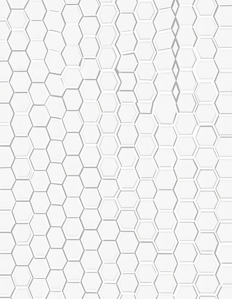 Subtle Hexagonal Patterned Modern Rug