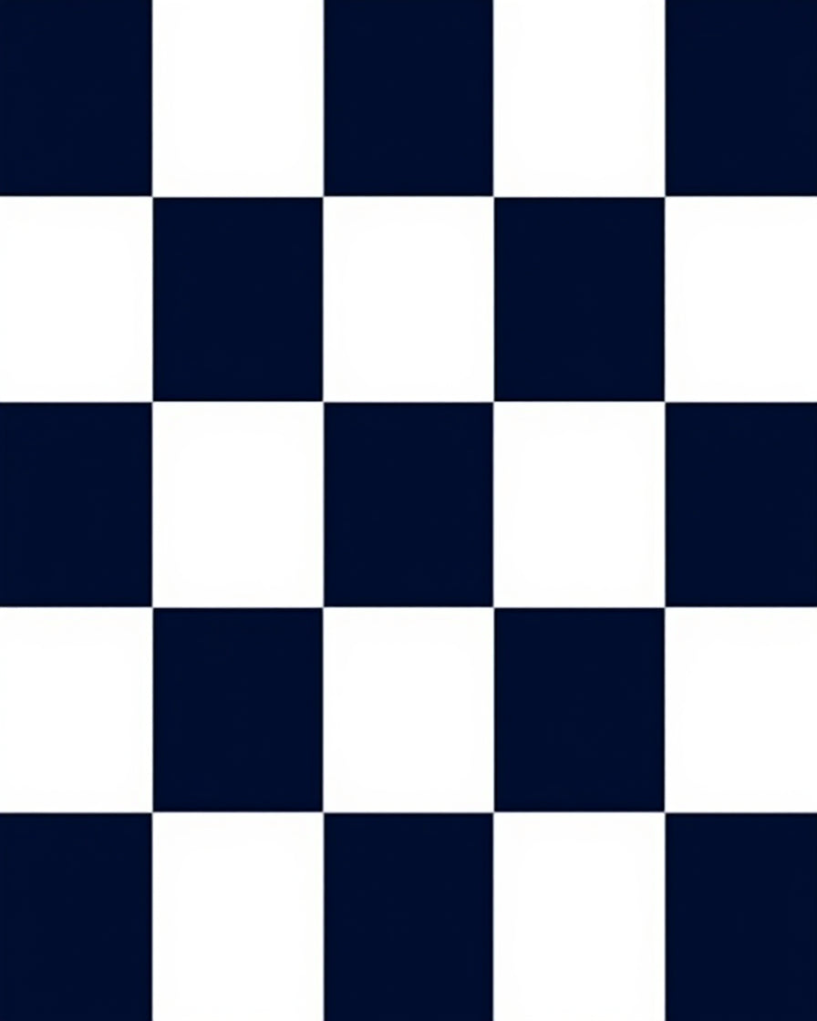 Classic Checkerboard Pattern Rug