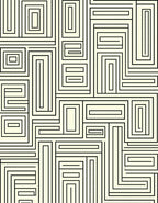 Geometric Maze Patterned Design Rug