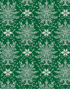 Intricate Fern Scroll Print Design Rug