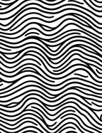 Black White Wavy Lined Pattern Rug