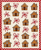 Gingerbread House Bow Pattern Design Rug