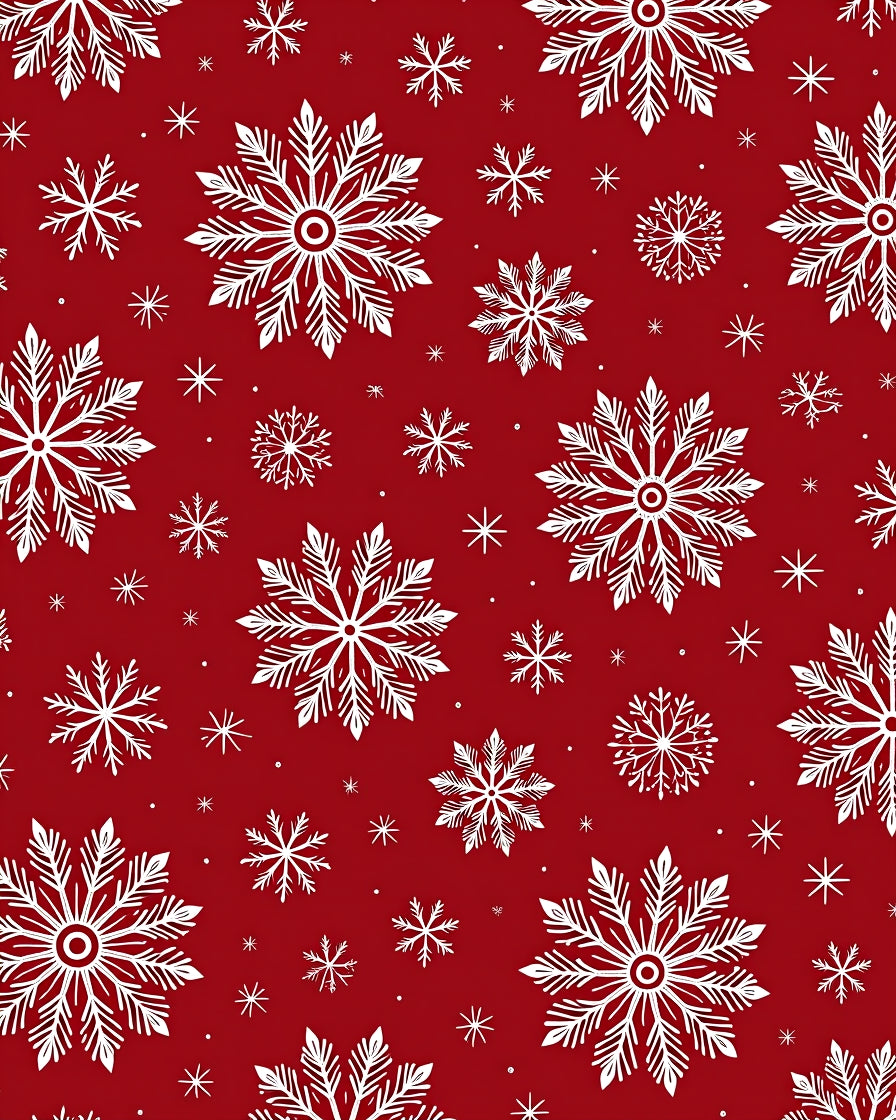 Winter Snowflake Pattern Design Rug