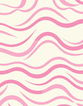 Pink Swirl Pattern Wave Design Rug