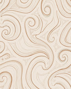 Elegant Swirl Abstract Pattern Rug