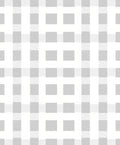 Classic Grey Gingham Check Pattern Rug