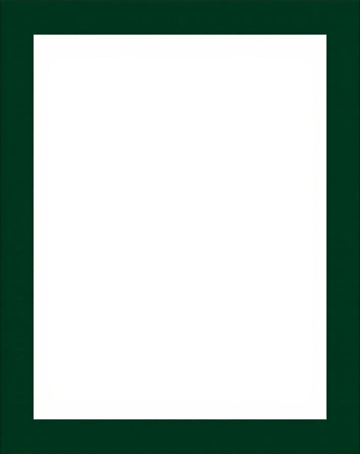 Classic Dark Green Border Design Rug