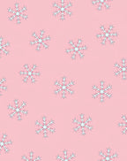 Pink Snowflake Pattern Rug