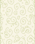 Whimsical Swirls Stars Pattern Rug