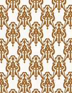 Elegant Floral Damask Pattern Rug