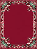 Ornate Leaf Vine Border Design Rug