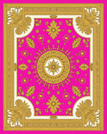 Ornate Floral Sunburst Charm Design Rug