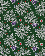 Nature Inspired White Floral Pattern Rug
