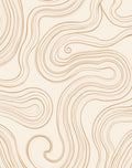 Creamy Swirls Organic Pattern Rug