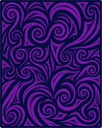 Purple Swirl Abstract Pattern Rug