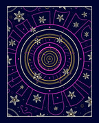 Circular Starburst Pattern Rug