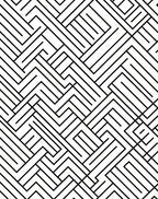 Modern Black White Geometric Lines Rug
