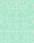 Geometric Garden Lattice Pattern Rug