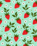 Sweet Strawberry Daisy Pattern Rug
