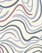 Wavy Abstract Lines Pattern Rug