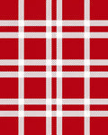 Classic Red Plaid Pattern Design Rug