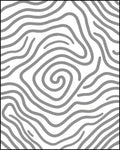 Abstract Swirling Gray Line Pattern Rug