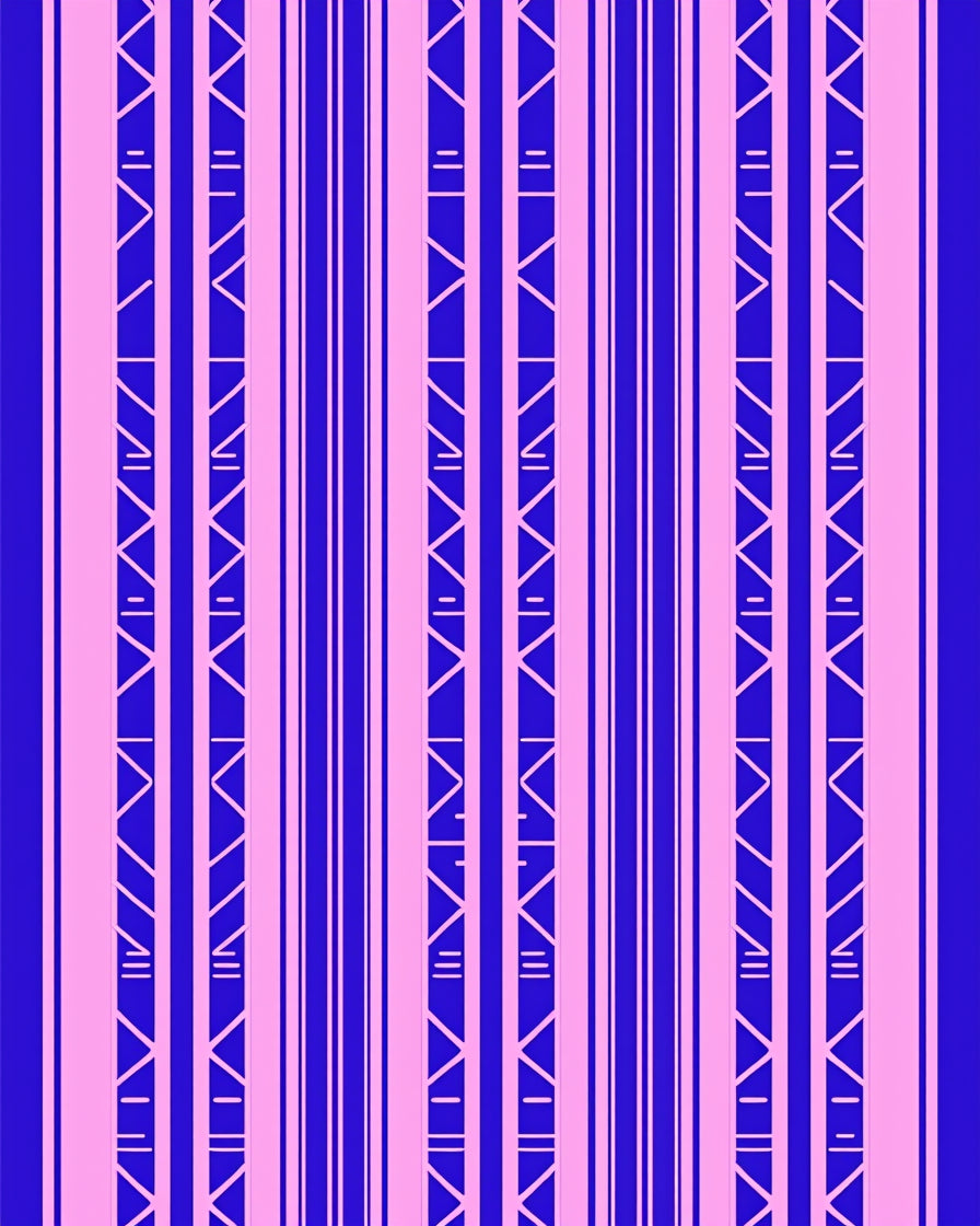 Bold Vertical Stripe Pattern Rug