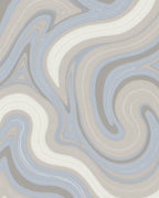 Modern Swirl Abstract Art Rug