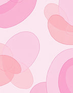 Soft Pink Abstract Shapes Rug