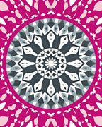 Modern Mandala Floral Pattern Rug