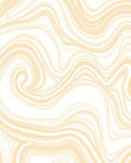 Creamy Marbled Swirl Abstract Rug