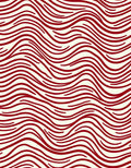 Crimson Wave Pattern Design Rug