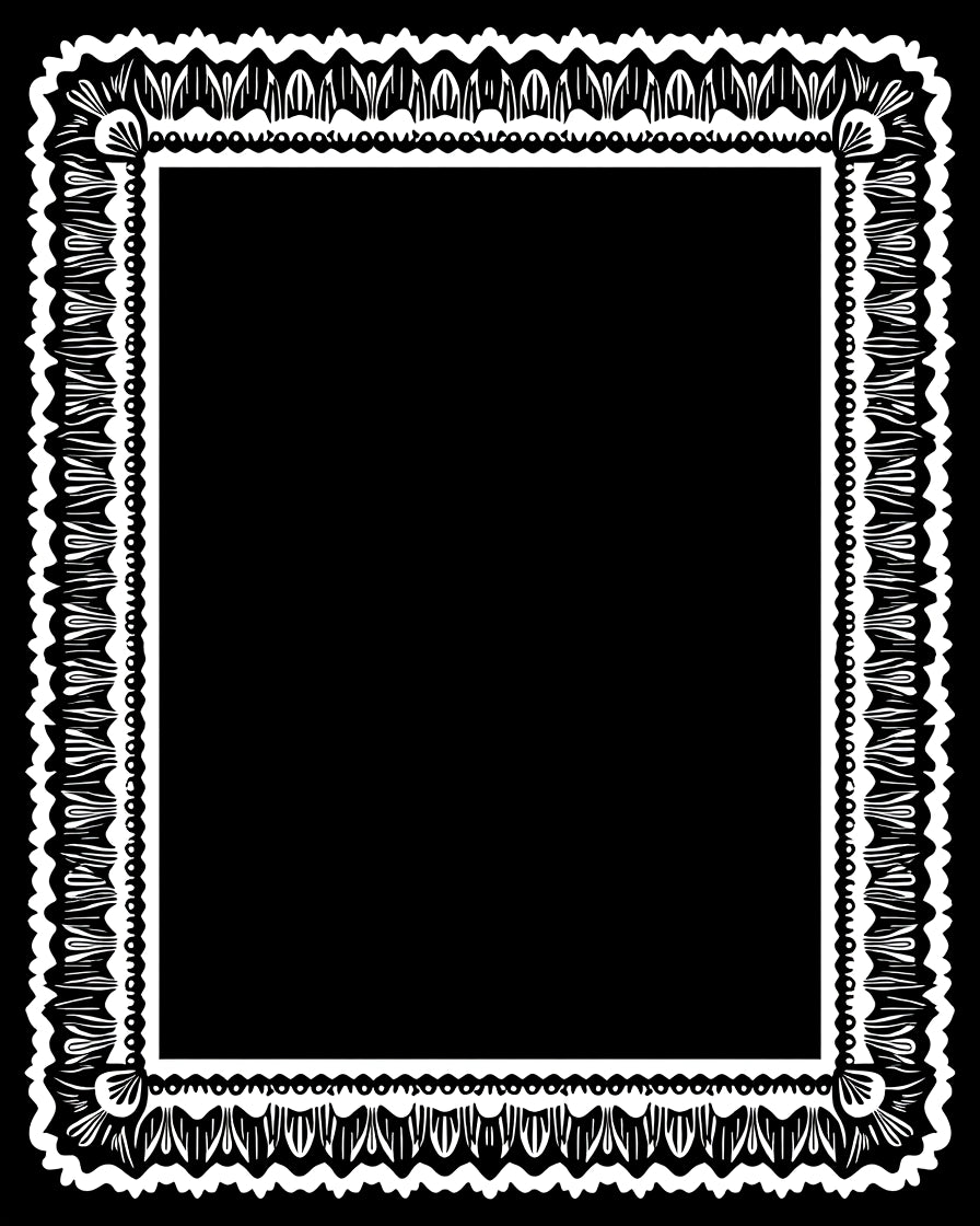 Ornate Vintage Lace Border Rug