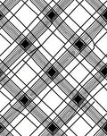 Bold Black White Plaid Check Design Rug