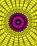 Vibrant Geometric Sunburst Rug