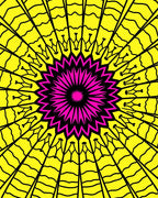 Vibrant Geometric Sunburst Rug