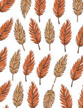 Autumn Feather Pattern Design Rug
