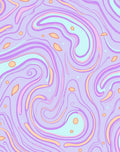 Pastel Swirl Abstract Pattern Rug