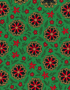 Bold Floral Medallion Pattern Rug