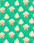 Coastal Seashell Pattern Design Rug