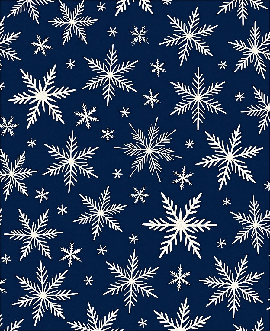 Winter Snowflake Pattern Design Rug