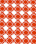 Geometric Lattice Orange Pattern Rug