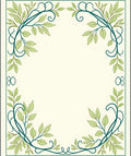 Nature Inspired Emerald Vine Design Rug